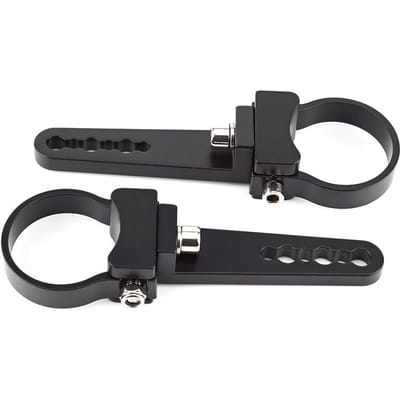 2  Aluminium Buis Bullbar Montagebeugel Klemmen Houder Voor Auto Off Road Werk LED Licht gray