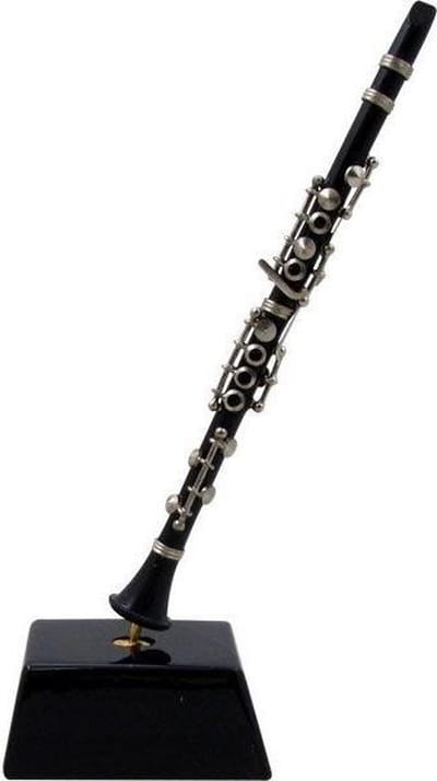 Music Gifts - Miniatuurinstrument klarinet 12 cm