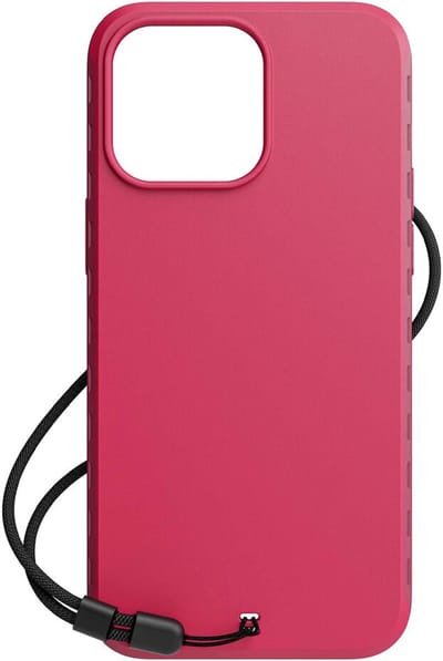 BodyGuardz Paradigm Pro MagSafe hoesje iPhone 15 Pro Max – Ingebouwde MagSafe oplaadcompatibiliteit – Verwijderbare lanyard tegen vallen – Ingebouwde cameraring tegen krassen - Rood