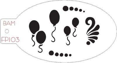 Schminksjabloon Ballonnen
