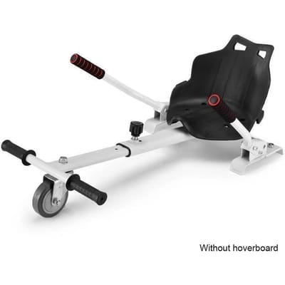 Hoverboard-zitbevestiging voor alle 6  -10  Hover Board verstelbare bevestiging Go Kart Balanceren wit