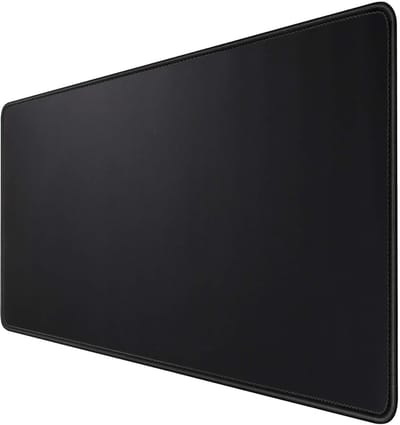 (800 x 400 mm), grote muismat met rubberen basis, antislip, voor thuis/kantoor/gamer (80 x 40 cm, zwart)