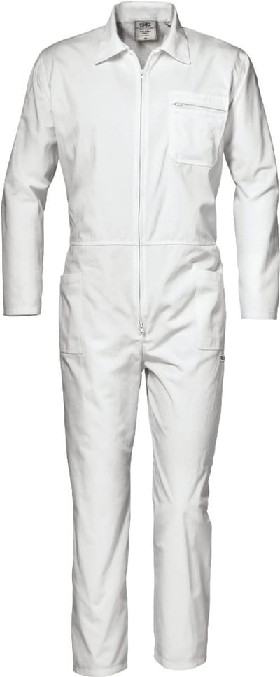 SIR SAFETY SYMBOL Schildersoverall HEREN Overall Werkkleding Wit - EN ISO 13688 - Voorgekrompen Katoen - Tweeweg Rits