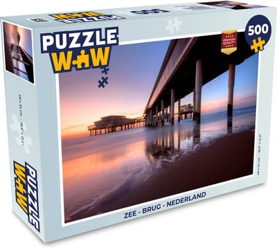 Puzzel Zee - Brug - Nederland - Legpuzzel - Puzzel 500 stukjes