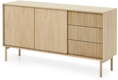 Selsey Tavo - Dressoir met 3 deuren, 3 laden, Cremona eiken, 153 cm