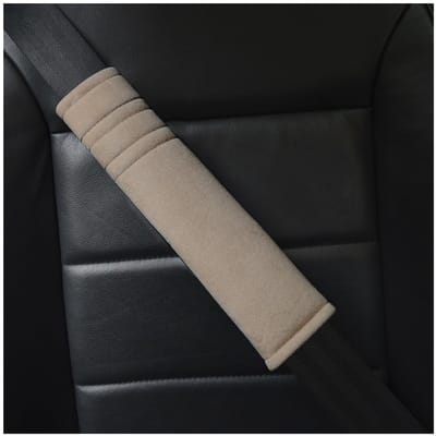 Dailygoods- Veiligheidsgordel Schouderkussen - 2 Stuks - Ultrazacht Pluche - Universeel - Bescherming - Comfortabele Riem 25 cm - Gordelkussen
