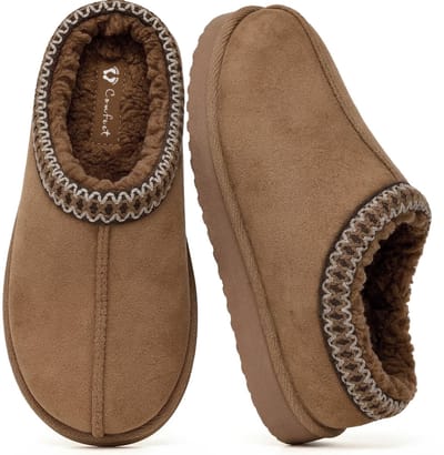 Pantoffels Dames - Sloffen - Maat 36/37 - Chestnut - Anti-slip - Comfeet