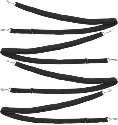Elastische Koorden - Spanbanden Haken - Bagage Vervoeren - Verbreed Ontwerp - 300 cm Lengte - Zwart