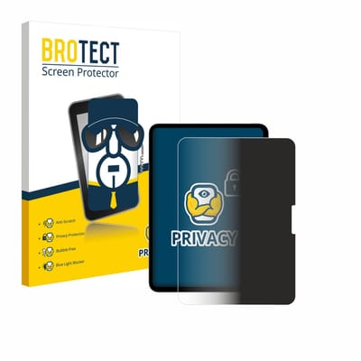 BROTECT - privacy screenprotector voor Apple iPad Pro 11" WiFi 2024 - Folie Beschermfolie Blauwlichtfilter