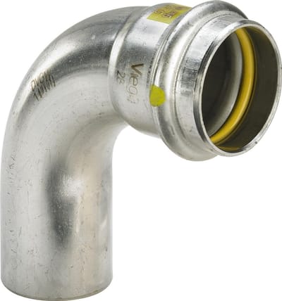 Viega Sanpress Inox G-bocht 90 graden, d 42mm roestvrij staal model 0216.1, 486105