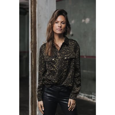 Vrouwenblouse Freeman T Porter Corina Leopardo