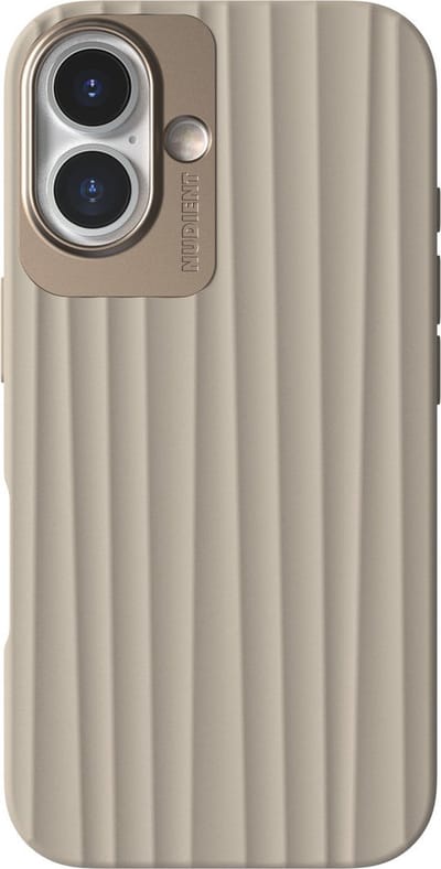 Nudient Bold MagSafe Case geschikt voor Apple iPhone 16 Linen - Beige