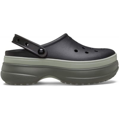 Crocs Classic Stacked Thermoplastische Zwarte Klompen