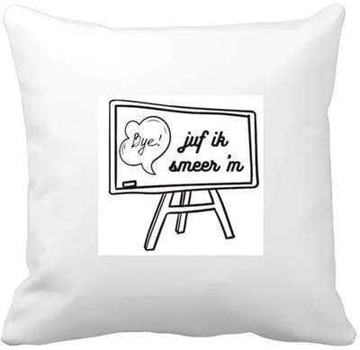 Akyol - juf ik smeer ´m Kussen hoes - Juf - juf - leraar - 40 bij 40 cm