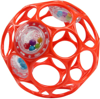 Oball baby rammelaar rood - Oball - vanaf 0 maanden