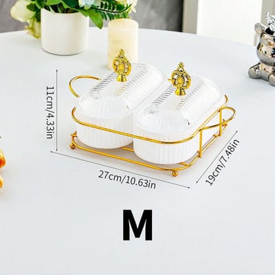 Ovale Fruitschaal Plastic Fruitschaal Scheidende Opbergdoos Verfrissing Snackschotel Notenschaal Snack Plaatsingsbord white