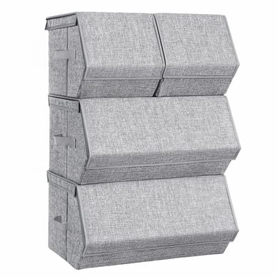 Unyqoos ® Stijlvolle en Stevige Stapelbare Opbergdozen Set met Magneetsluiting voor Kleding en Boeken