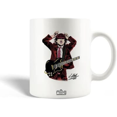 Mug en Céramique AC/DC Angus McKinnon Young Guitariste Australien