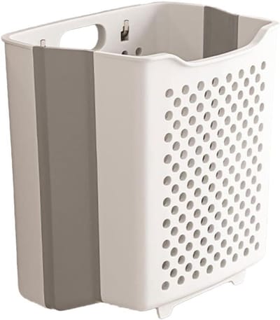 Opvouwbare Wasbak - Kledingmand Sorter - Ruimte Besparen - Wandmontage Ontwerp - 29 x 10 x 36 cm - Wit