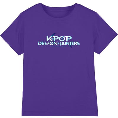 K-Pop Demon Hunters Kinderen/Kinderen Logo T-shirt (Paars)