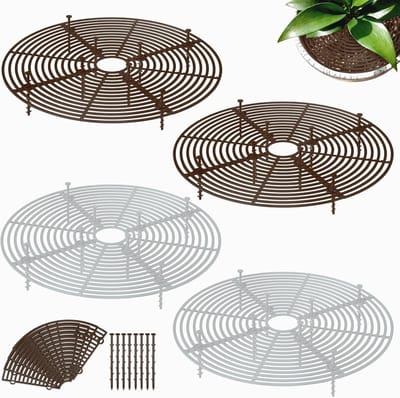 Plantenbeschermingsrooster 30 cm - Set van 4, ideale bescherming voor planten, katten en potten, voorkomt schade en biedt veiligheid