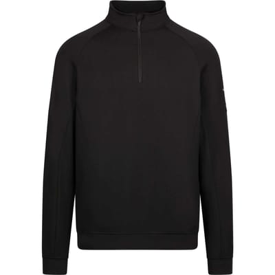 Trespass Heren Zakery Sweatshirt met halve rits (Zwart)