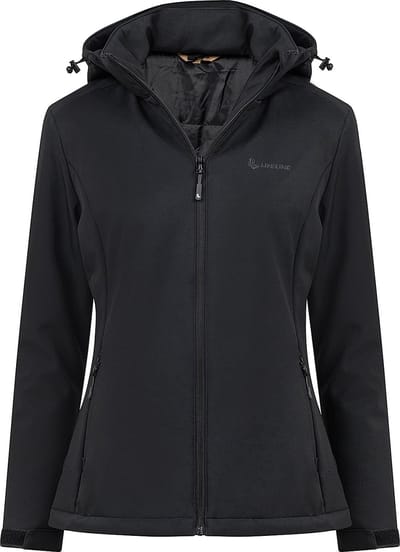 Life-line Dani - Softshell - Dames - Gevoerd - Zwart - Maat 38