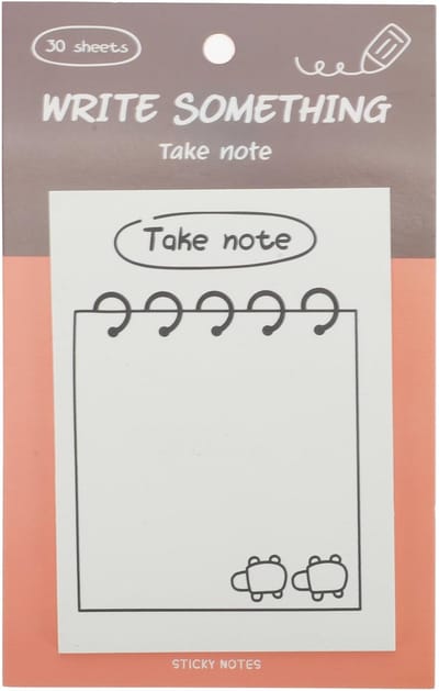 Dailygoods- Zelfklevende Notities - Bruin/Oranje/Wit - Duurzaam Gerecycled Papier - Praktisch Formaat - Aftrekontwerp - Betrouwbare Lijm - Plaknotities