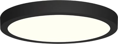 LED Downlight - 18W - Natuurlijk Wit 4200K - Mat Zwart - Opbouw - Rond - Aluminium - Ø225mm