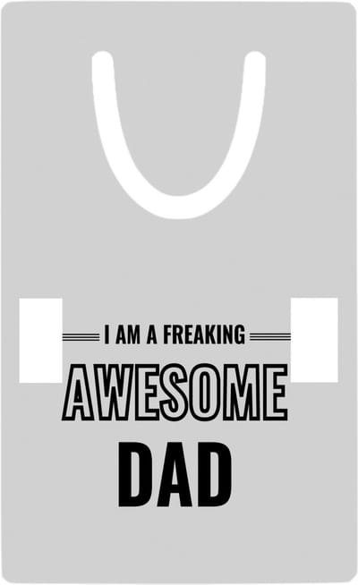 Hacebo® - I am a freaking awesome dad metalen boekenlegger - de meest geweldigste vader - vader cadeautjes - vaderdag - verjaardagscadeau - verjaardag - cadeau - geschenk - kado - gift Bladwijzer boekenleggers - 7.6 cm x 5cm