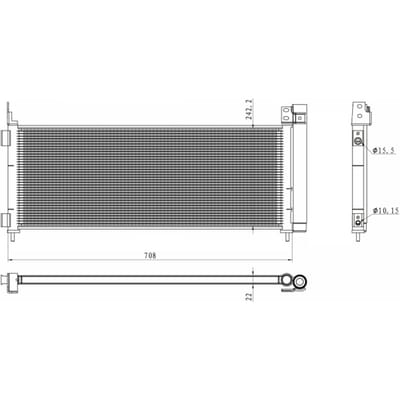 Condensor, airconditioning NRF 350495
