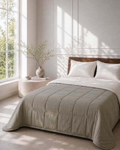 HOOMstyle Wasbaar dekbed zonder overtrek - Zomer 100 g/m² - 260x220cm - Taupe
