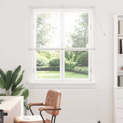 vidaXL - Venetiaanse - jaloezie - Wit - 175 - x - 110 - cm - 25 - mm - Aluminium