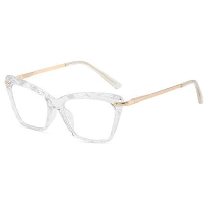 Vintage Kattenoog Brilmontuur dames Retro Optisch Brilmontuur Sculptuur Brilmontuur Heldere Nepbril Oculos