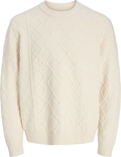 JACK&JONES - JORCAMBRIDGE KNIT CABLE CREW NECK - Heren - Gebreide truien