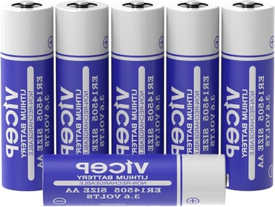 Lithium Batterijen - AA Batterijen - Apparaten Voeden - Lage Zelfontlading - 2700mAh 36V - Zilver