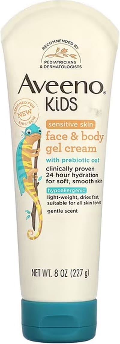Aveeno Kids & Baby Face & Body Gel Cream – Zachte Baby Crème – 227 g