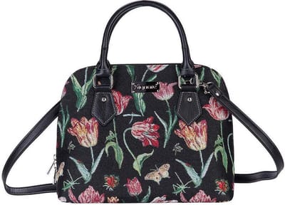 Signare - Handtas - Gobelin - Tulp zwart - Jacob Marrel - Kunstenaar - Artbag