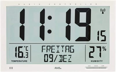 Weerstation - Meteorologisch apparaat - Binnen en buiten - Meerdere talen - 23 x 37 cm - Wit