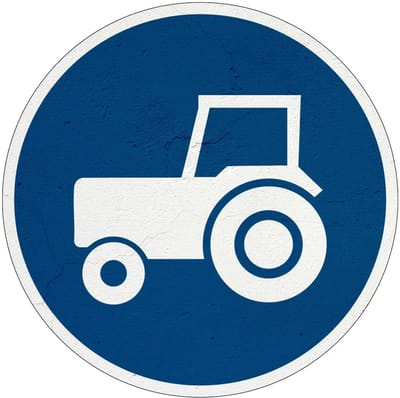 Passeerstrook langzaam verkeer bord - F11 | Sign Again materiaal | 10 cm