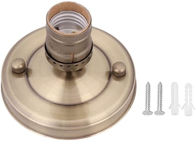 Store_9 - E26/E27 lamphouder - retro plafondlampvoet - hoogwaardige materialen - koper - hanglamp adapter - perfect voor sfeervolle verlichting - g...