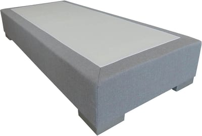Slaaploods.nl Deluxe - Boxspring exclusief matras - 70x190 cm - Grijs