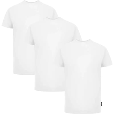 Palm Angels Tri-Pack Vlag Logo Witte T-Shirts