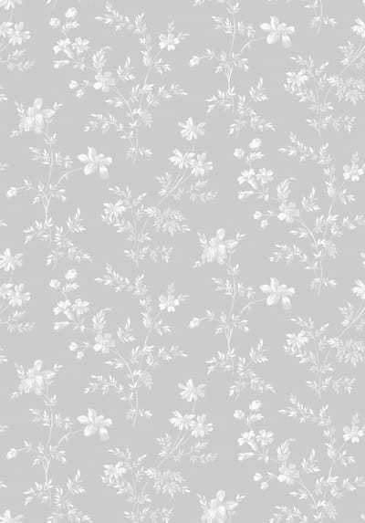 Boråstapeter Vliesbehang 3274 - Timeless Traditions - Bloemen Grijs - 53cm x 10.05m