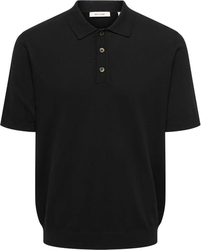 ONLY&SONS - ONSLOUI REG 12 SS MEL POLO KNIT NOOS - Heren - Polo's
