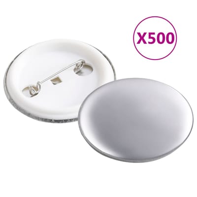 vidaXL - Buttononderdelen - 500 - st - 37 - mm