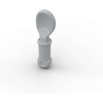 MIJN EIGEN CREATIE 10 STUKS 34173 Gereedschap Lepel Bouwstenen Set Handvat Inclusief Ronde Eindgereedschappen Blokken Deeltje Speelgoed Kinderen Verjaardagscadeaus gray