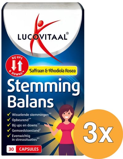 3x Lucovitaal Stemming Balans (30 capsules)