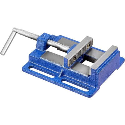 Boorpersklem, 4 Inch Klembreedte, Draagbare Werkbankklem, Sleufbasis voor Eenvoudige Installatie, Duurzame Gietijzeren Constructie, Werkbankklem, voor