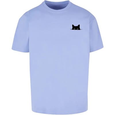 Merchcode T-Shirt Halloween Cat Tee MP0008980 Violablue-M